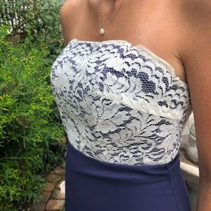 DaVinci lace and chiffon Lined Bridesmaids dress.